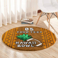 Custom Hawaii Honolulu Football Bowl Round Carpet Simple Style LT05 - Polynesian Pride