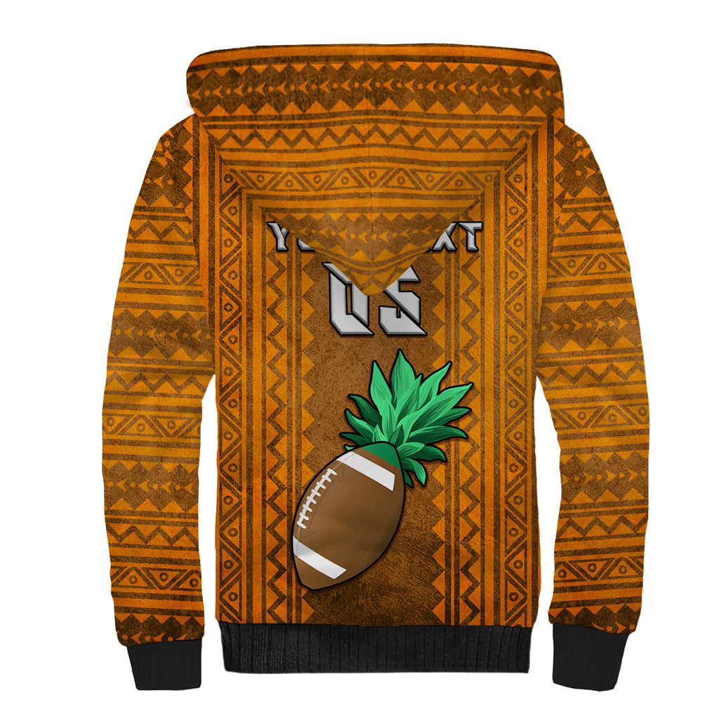 Custom Hawaii Honolulu Football Bowl Sherpa Hoodie Simple Style LT05 - Polynesian Pride