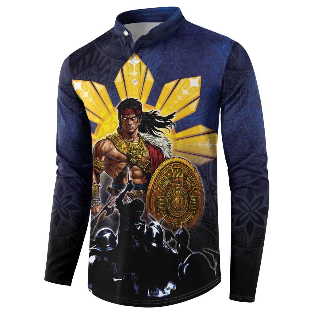 Philippines The First Hero Button Sweatshirt Lapu Lapu Know Your Roots