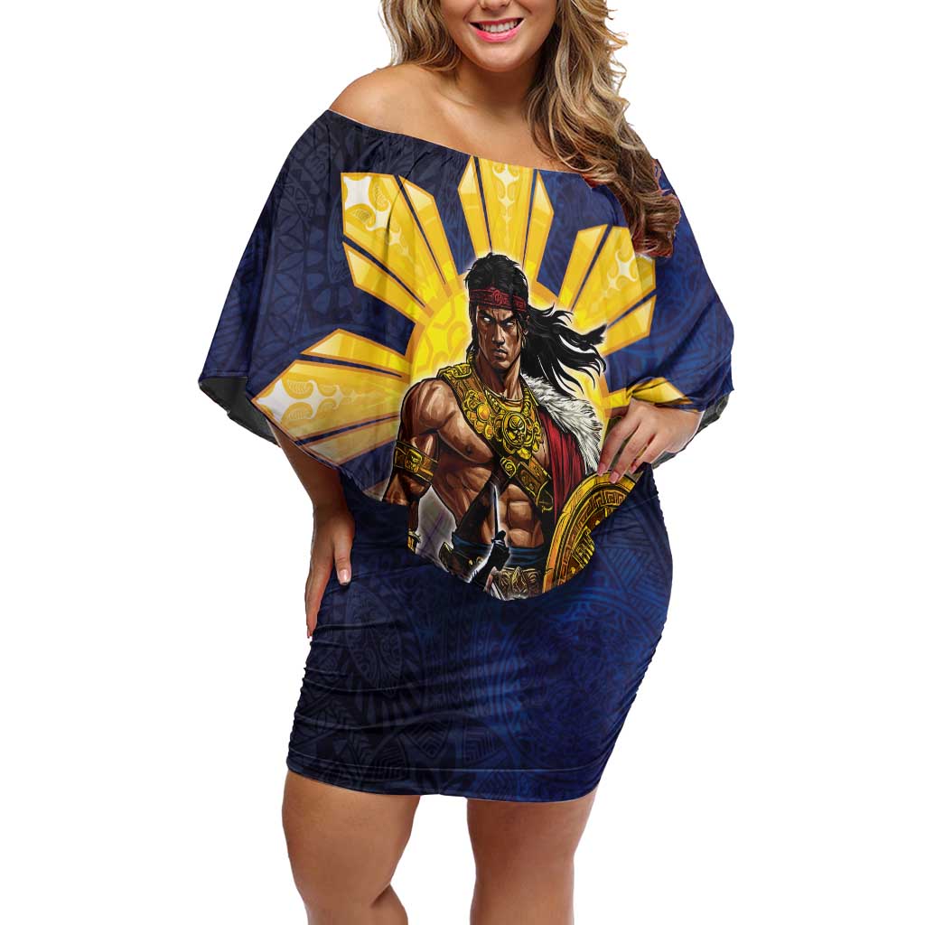 Philippines The First Hero Off Shoulder Short Dress Lapu Lapu Know Your Roots