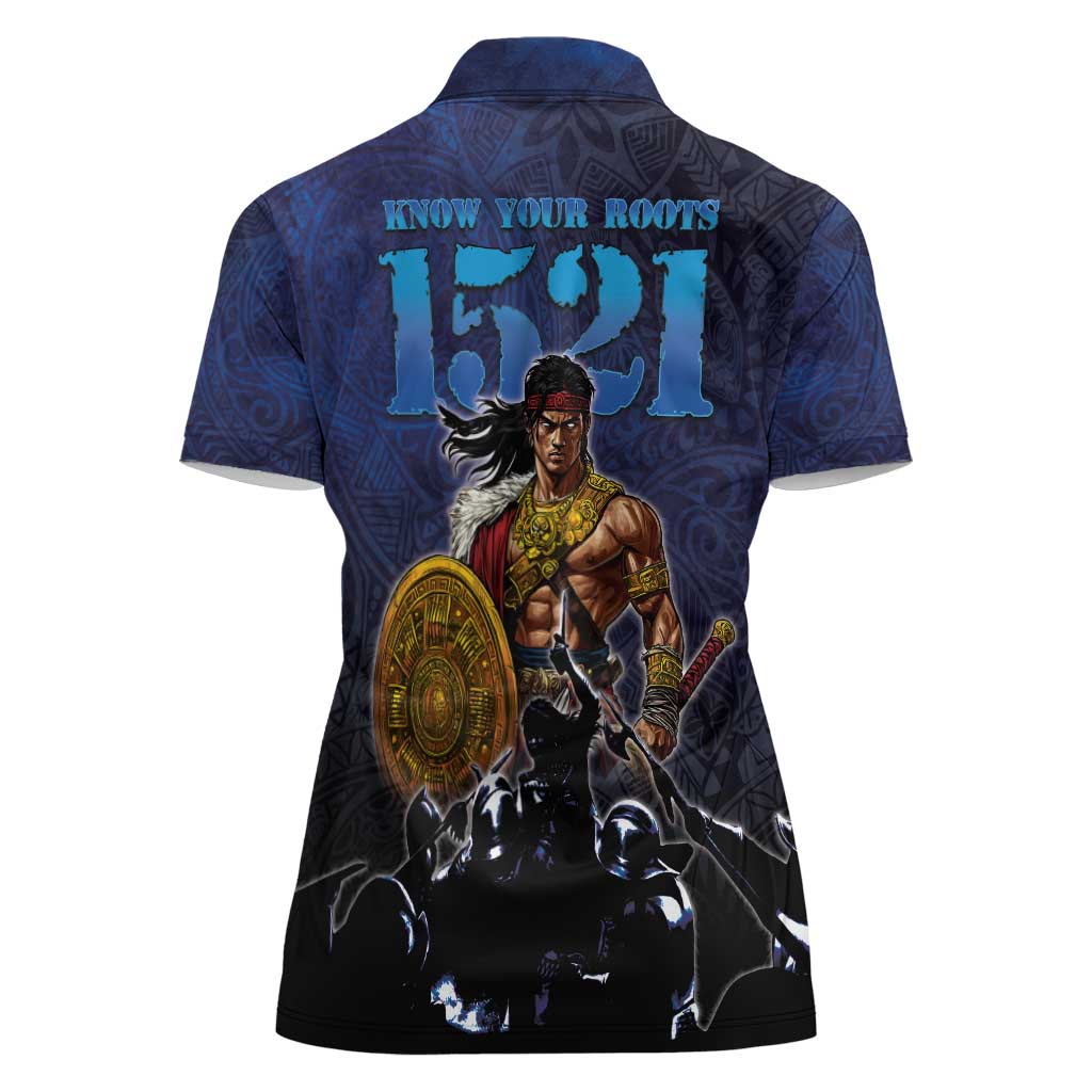 Philippines The First Hero Women Polo Shirt Lapu Lapu Know Your Roots LT05 - Polynesian Pride