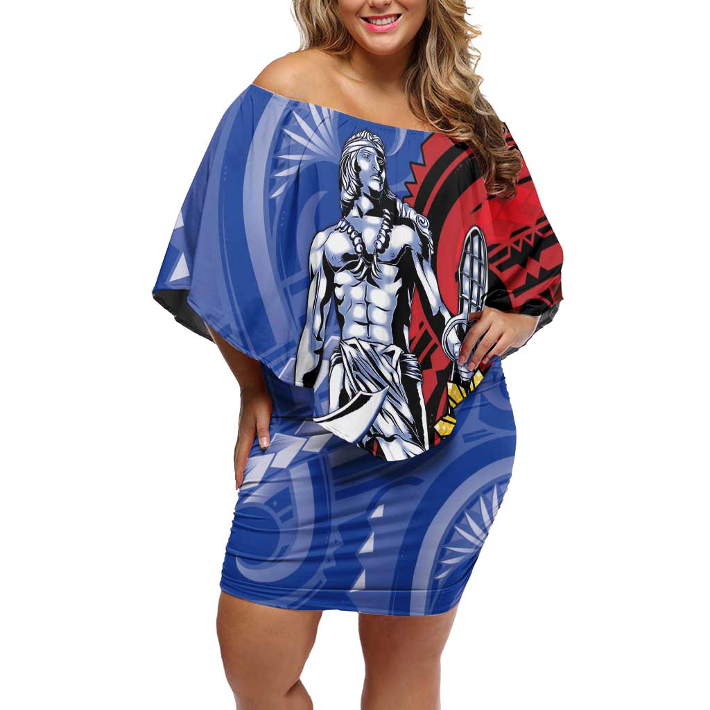 Philippines Lapu-Lapu Off Shoulder Short Dress Proud Of My King
