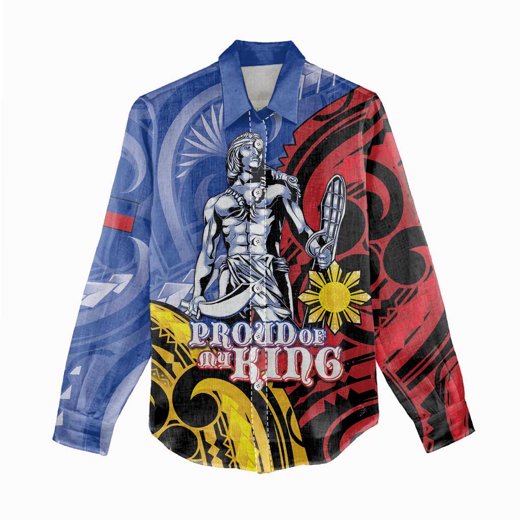 Philippines Lapu-Lapu Women Casual Shirt Proud Of My King