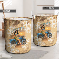 Aloha Hawaii Biker Laundry Basket Ride To Paradise