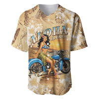 Aloha Hawaii Biker Baseball Jersey Ride To Paradise