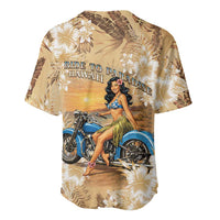 Aloha Hawaii Biker Baseball Jersey Ride To Paradise