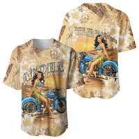 Aloha Hawaii Biker Baseball Jersey Ride To Paradise