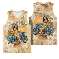 Aloha Hawaii Biker Basketball Jersey Ride To Paradise