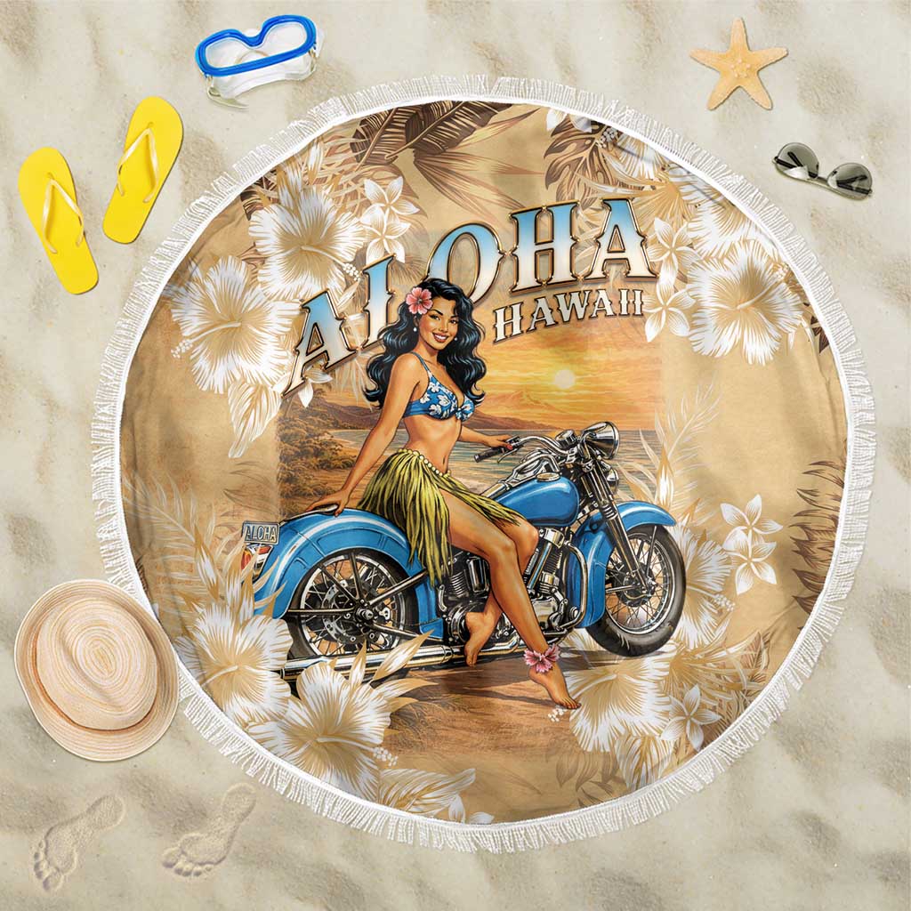 Aloha Hawaii Biker Beach Blanket Ride To Paradise