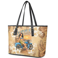 Aloha Hawaii Biker Leather Tote Bag Ride To Paradise LT05 - Polynesian Pride