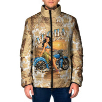 Aloha Hawaii Biker Padded Jacket Ride To Paradise