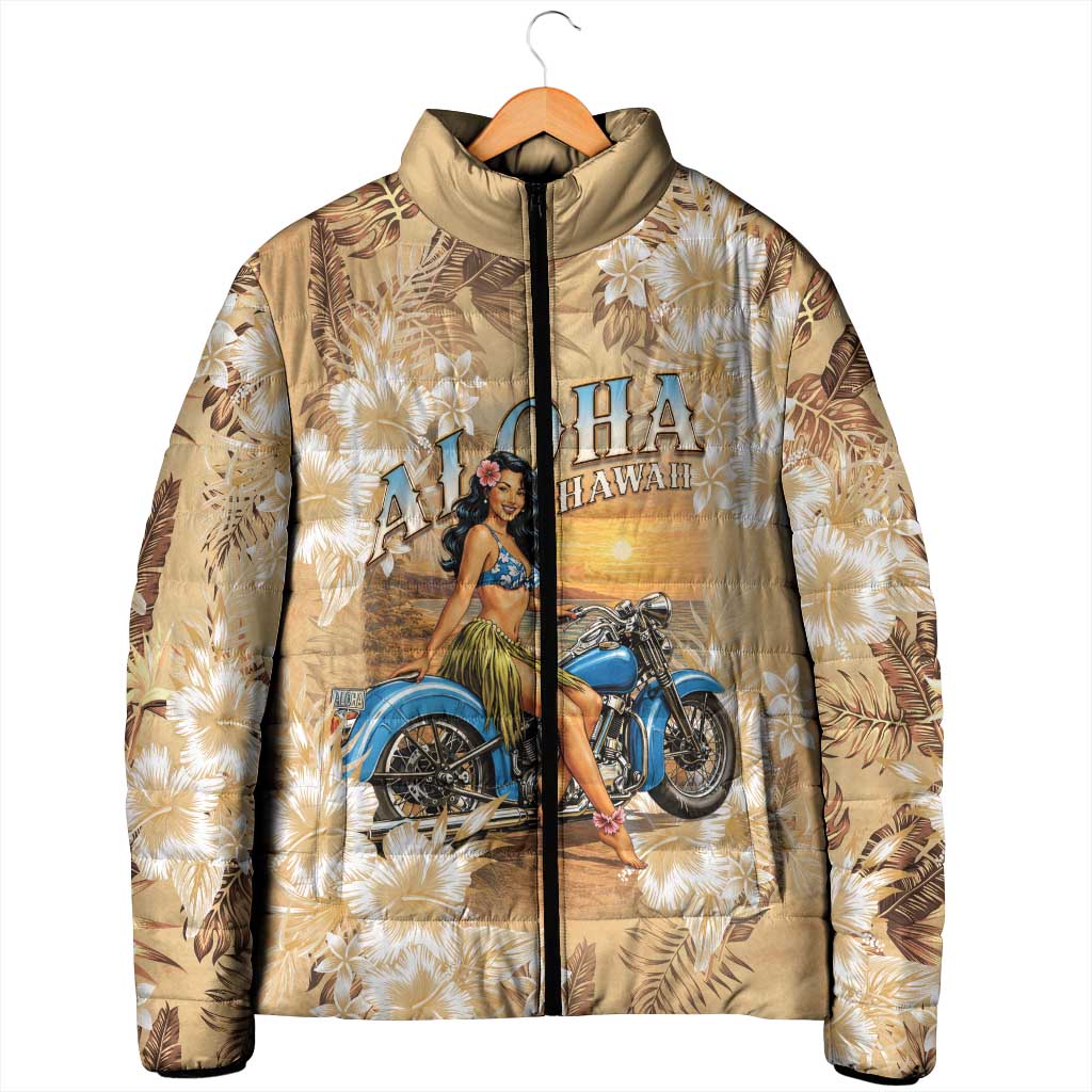 Aloha Hawaii Biker Padded Jacket Ride To Paradise