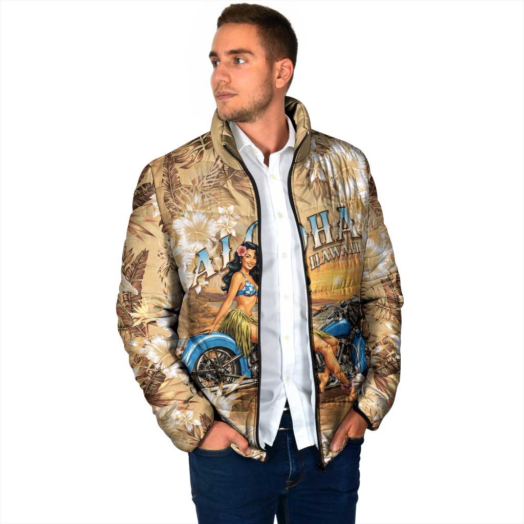 Aloha Hawaii Biker Padded Jacket Ride To Paradise