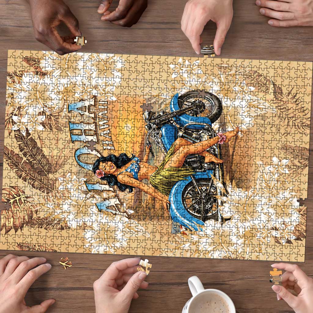 Aloha Hawaii Biker Puzzle Ride To Paradise LT05 - Polynesian Pride