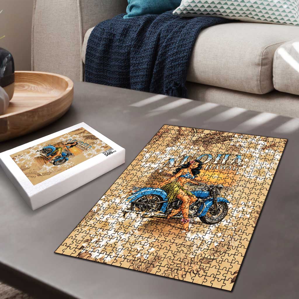 Aloha Hawaii Biker Puzzle Ride To Paradise LT05 - Polynesian Pride