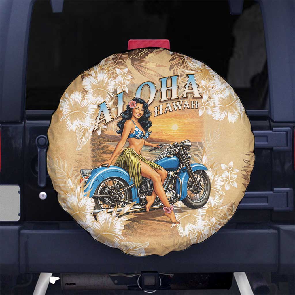 Aloha Hawaii Biker Spare Tire Cover Ride To Paradise