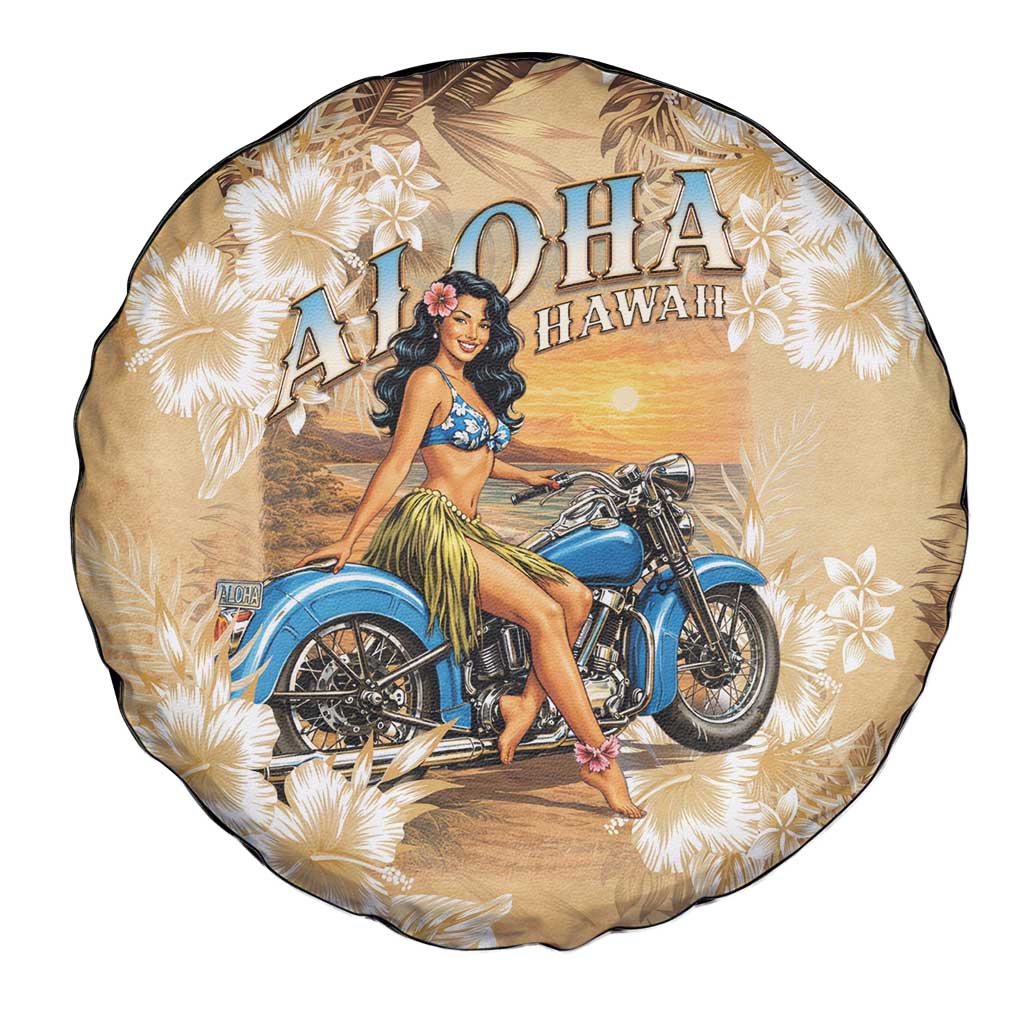 Aloha Hawaii Biker Spare Tire Cover Ride To Paradise