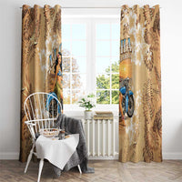Aloha Hawaii Biker Window Curtain Ride To Paradise