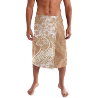 Polynesian Women's Day Lavalava Brown Hibiscus Flowers With Polynesian Pattern
