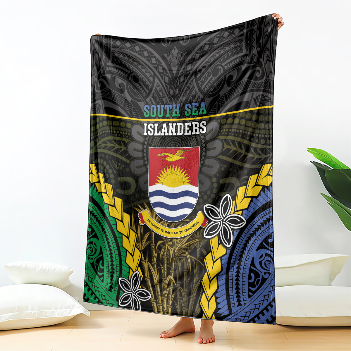 South Sea Islanders And Gilbert Islands Blanket Kanakas Polynesian Pattern LT05 - Polynesian Pride