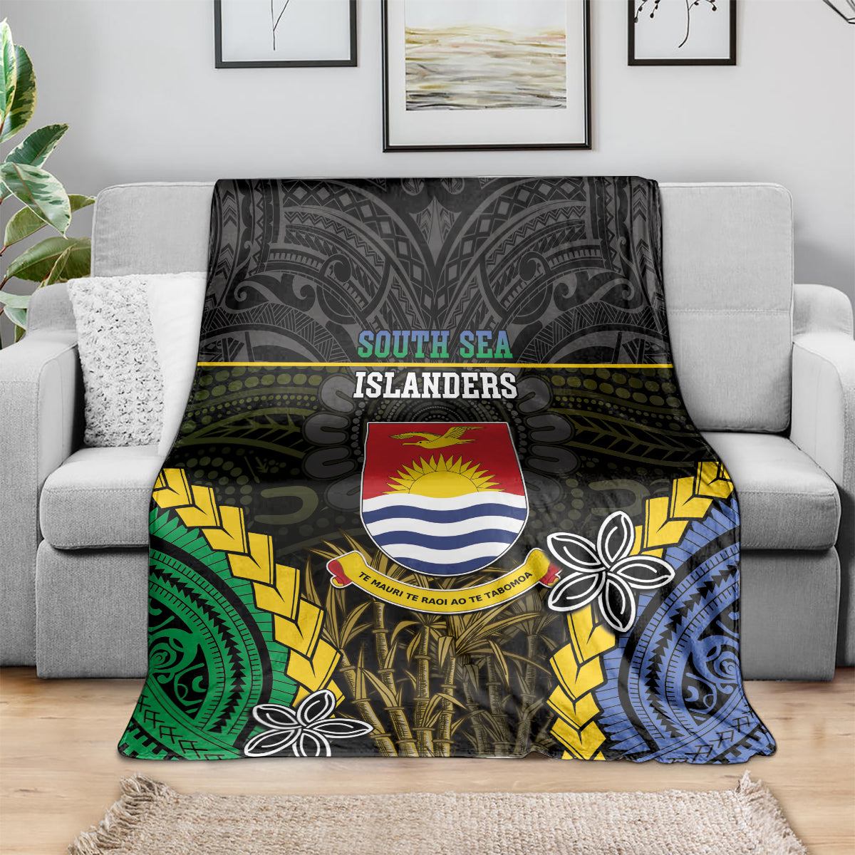 South Sea Islanders And Gilbert Islands Blanket Kanakas Polynesian Pattern LT05 - Polynesian Pride