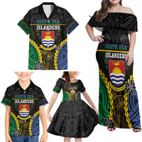 Personalised South Sea Islanders And Gilbert Islands Family Matching Off Shoulder Maxi Dress and Hawaiian Shirt Kanakas Polynesian Pattern LT05 - Polynesian Pride
