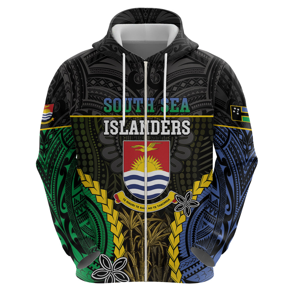 Personalised South Sea Islanders And Gilbert Islands Hoodie Kanakas Polynesian Pattern