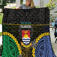 South Sea Islanders And Gilbert Islands Quilt Kanakas Polynesian Pattern LT05 Black - Polynesian Pride