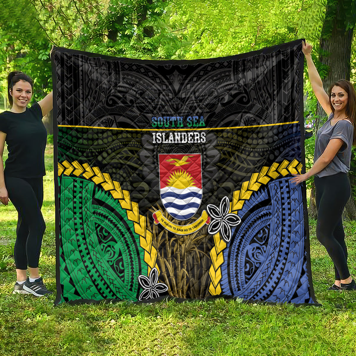 South Sea Islanders And Gilbert Islands Quilt Kanakas Polynesian Pattern LT05 - Polynesian Pride