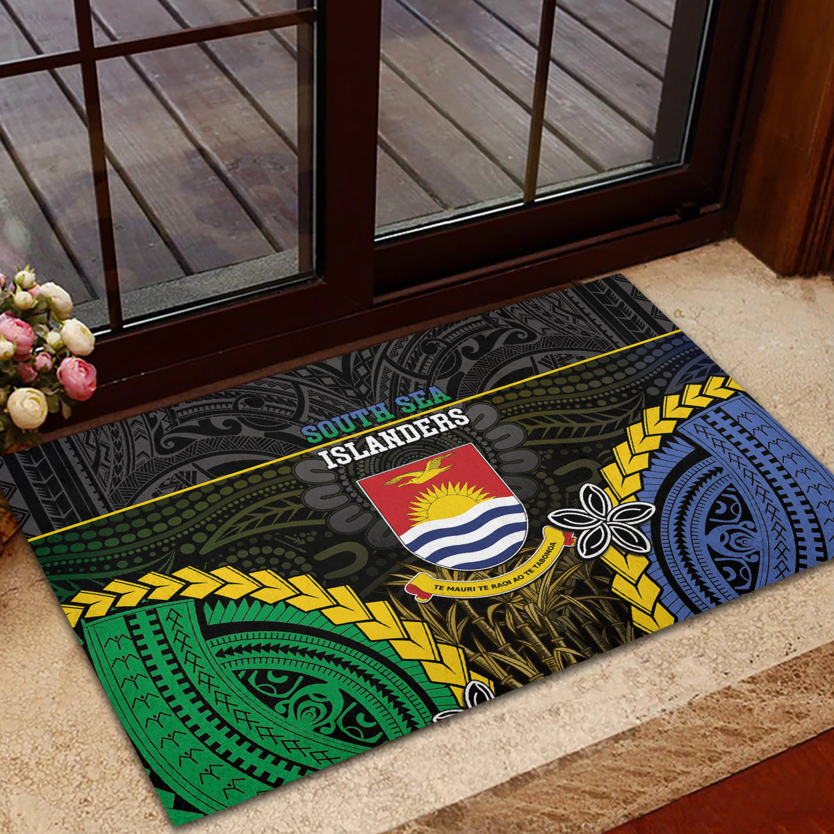 South Sea Islanders And Gilbert Islands Rubber Doormat Kanakas Polynesian Pattern LT05 - Polynesian Pride