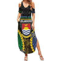 Personalised South Sea Islanders And Gilbert Islands Summer Maxi Dress Kanakas Polynesian Pattern
