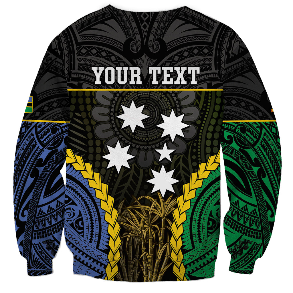 Personalised South Sea Islanders And Gilbert Islands Sweatshirt Kanakas Polynesian Pattern