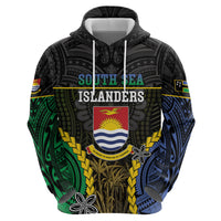 Personalised South Sea Islanders And Gilbert Islands Zip Hoodie Kanakas Polynesian Pattern