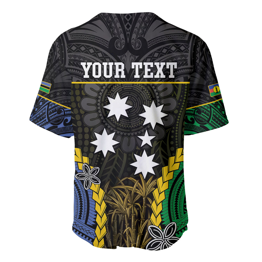 Personalised South Sea Islanders And New Caledonia Baseball Jersey Kanakas Polynesian Pattern LT05 - Polynesian Pride