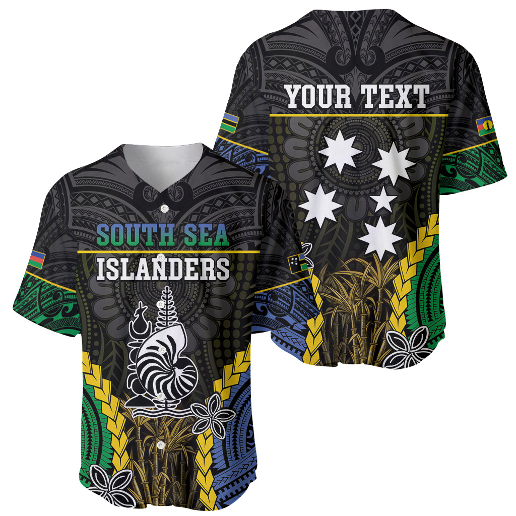 Personalised South Sea Islanders And New Caledonia Baseball Jersey Kanakas Polynesian Pattern LT05 - Polynesian Pride