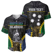 Personalised South Sea Islanders And New Caledonia Baseball Jersey Kanakas Polynesian Pattern LT05 - Polynesian Pride