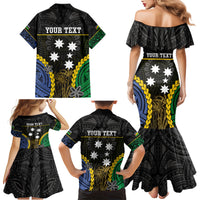 Personalised South Sea Islanders And New Caledonia Family Matching Mermaid Dress and Hawaiian Shirt Kanakas Polynesian Pattern LT05 - Polynesian Pride