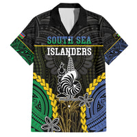 Personalised South Sea Islanders And New Caledonia Family Matching Short Sleeve Bodycon Dress and Hawaiian Shirt Kanakas Polynesian Pattern LT05 Dad's Shirt - Short Sleeve Black - Polynesian Pride