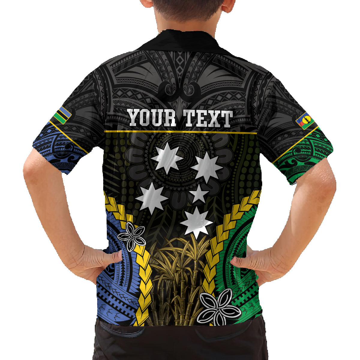 Personalised South Sea Islanders And New Caledonia Family Matching Tank Maxi Dress and Hawaiian Shirt Kanakas Polynesian Pattern LT05 - Polynesian Pride