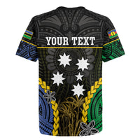 Personalised South Sea Islanders And New Caledonia Rugby Jersey Kanakas Polynesian Pattern