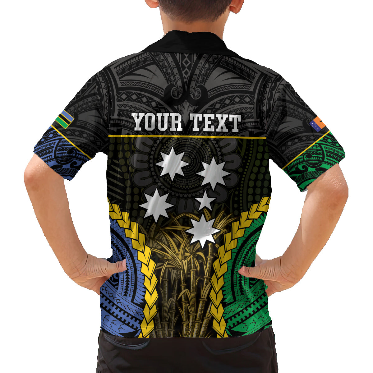Personalised South Sea Islanders And New Ireland Family Matching Long Sleeve Bodycon Dress and Hawaiian Shirt Kanakas Polynesian Pattern LT05 - Polynesian Pride