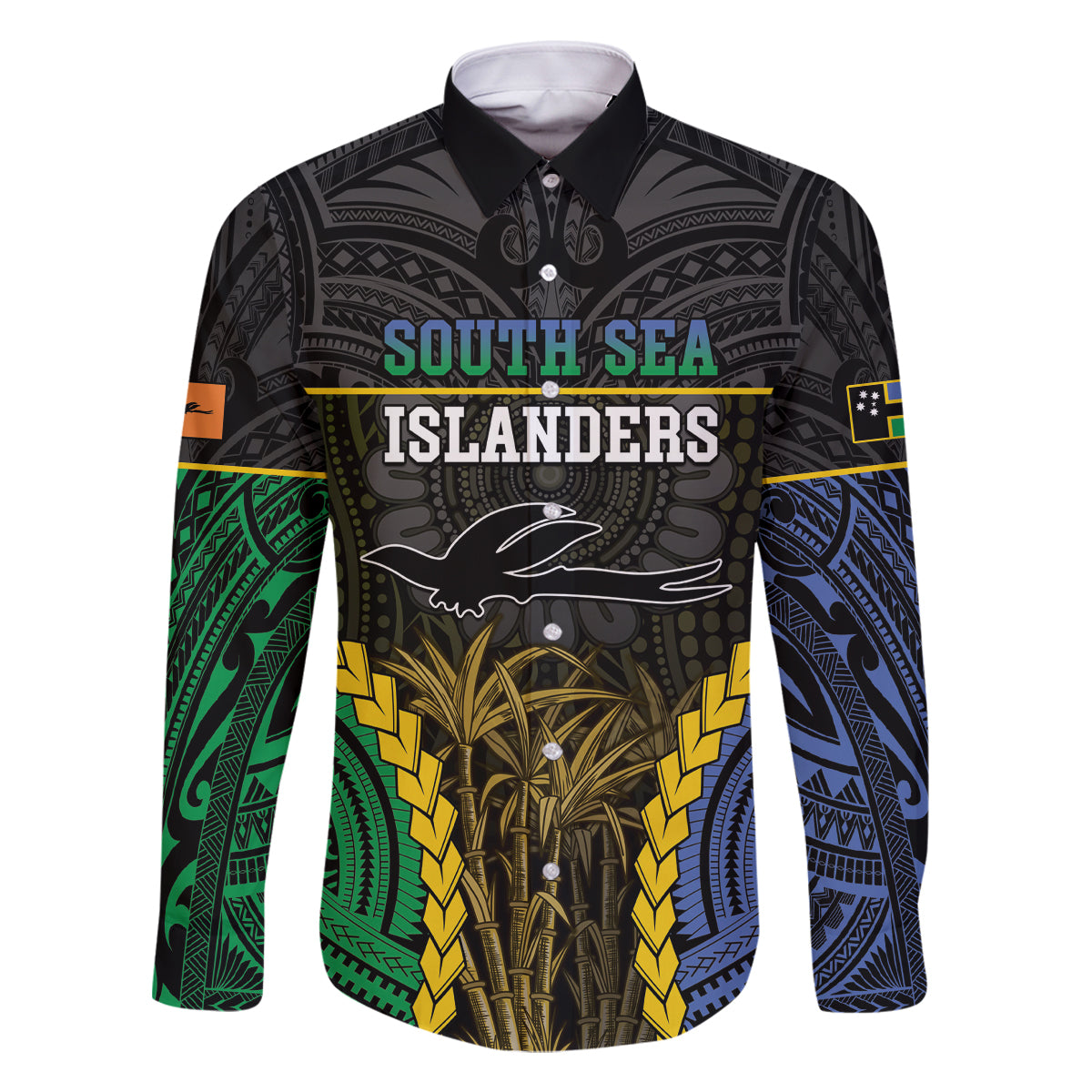 Personalised South Sea Islanders And New Ireland Family Matching Summer Maxi Dress and Hawaiian Shirt Kanakas Polynesian Pattern