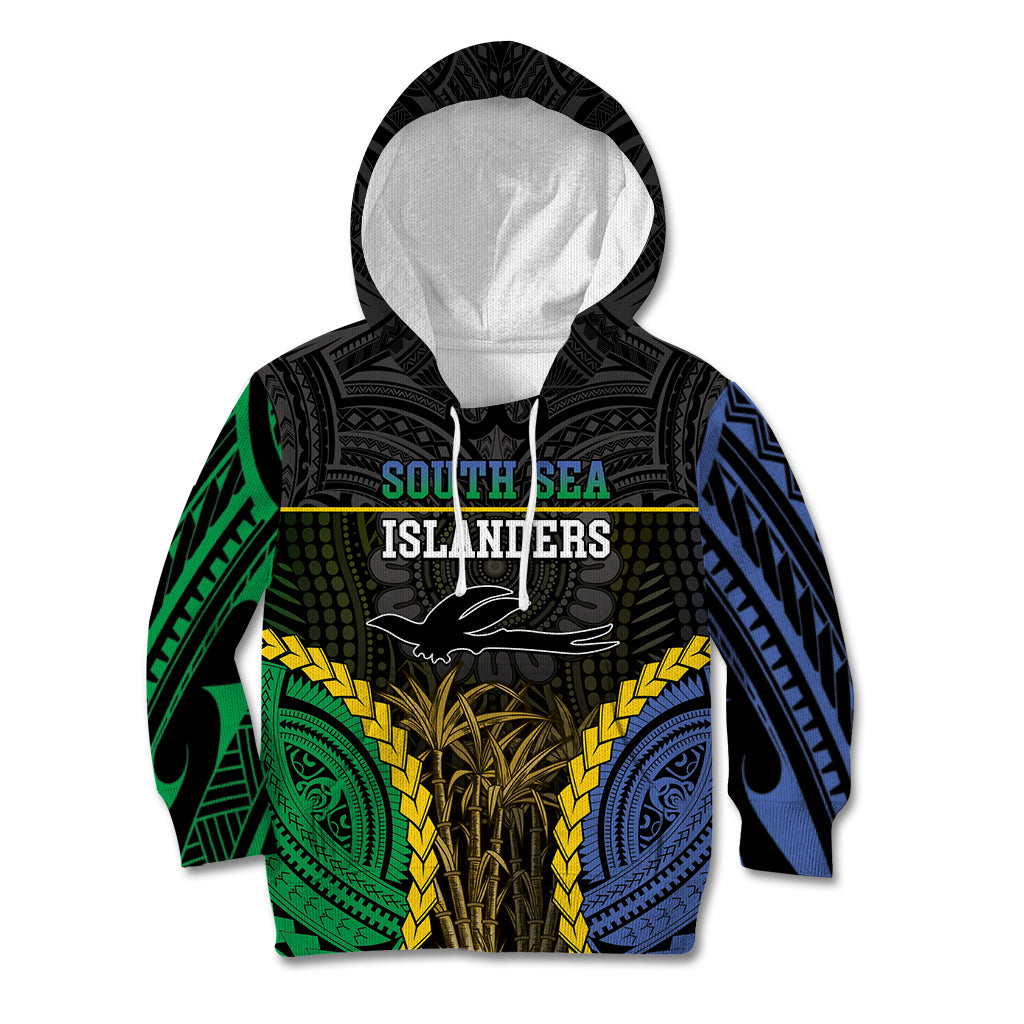 Personalised South Sea Islanders And New Ireland Kid Hoodie Kanakas Polynesian Pattern