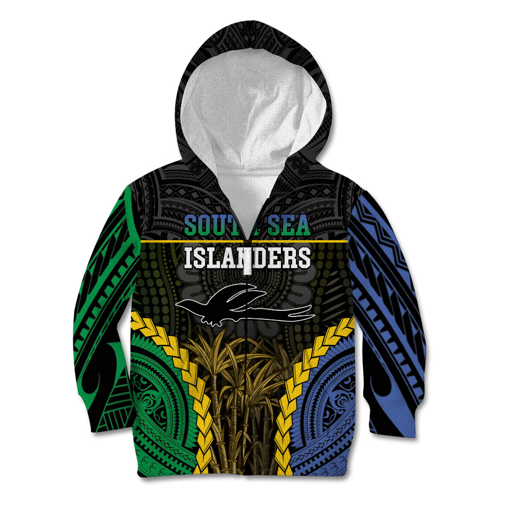 Personalised South Sea Islanders And New Ireland Kid Hoodie Kanakas Polynesian Pattern