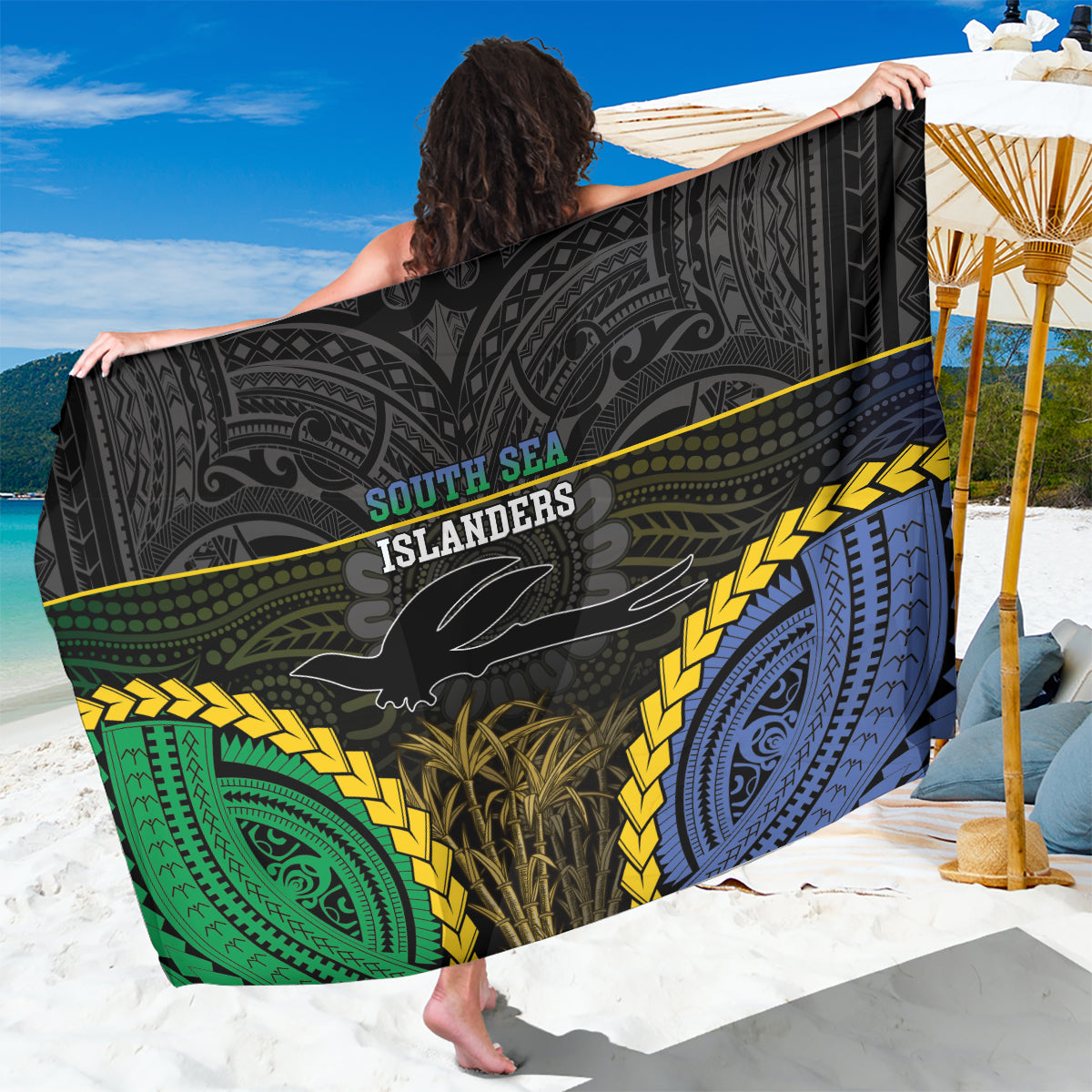 South Sea Islanders And New Ireland Sarong Kanakas Polynesian Pattern