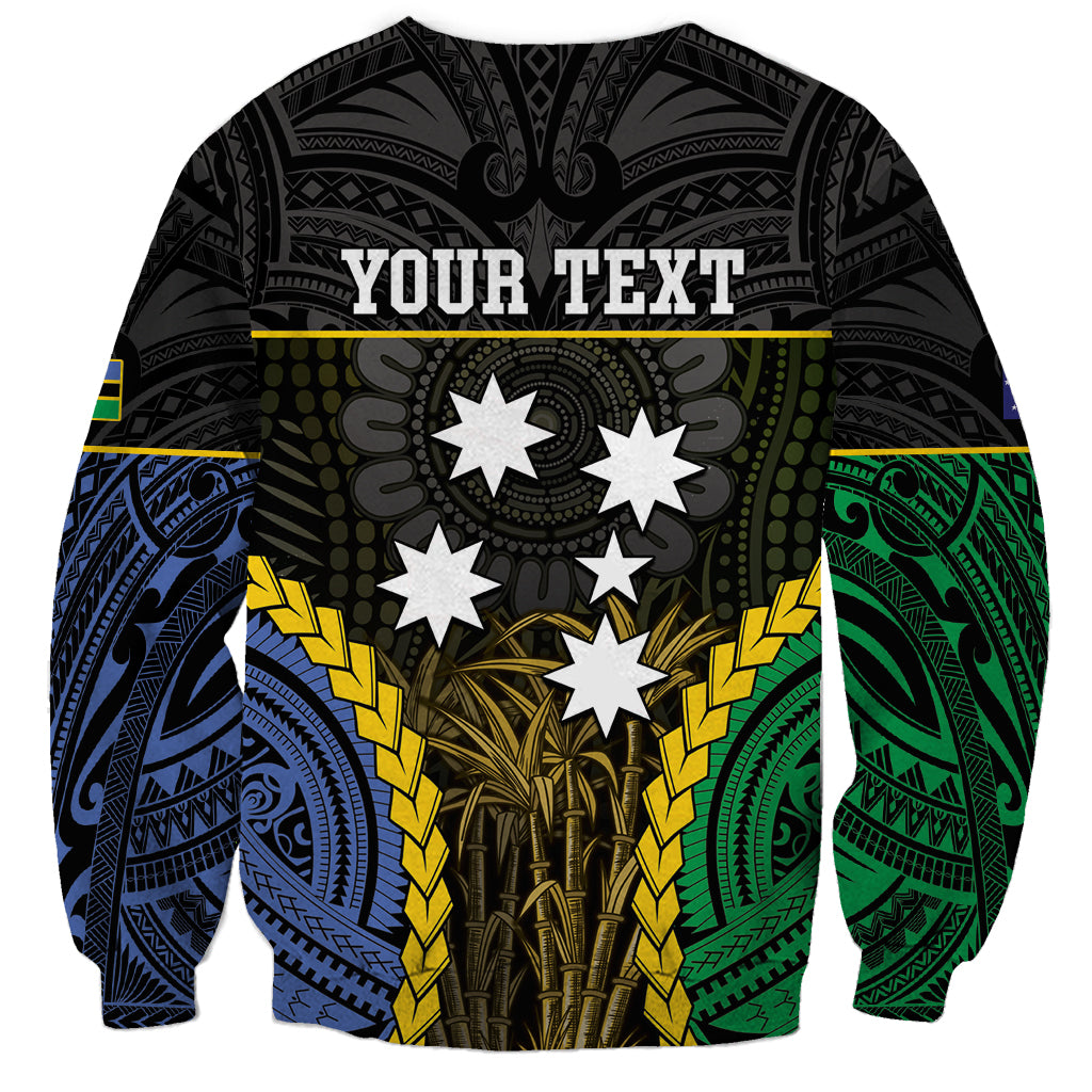 Personalised South Sea Islanders And New Ireland Sweatshirt Kanakas Polynesian Pattern