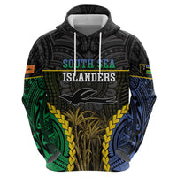 Personalised South Sea Islanders And New Ireland Zip Hoodie Kanakas Polynesian Pattern