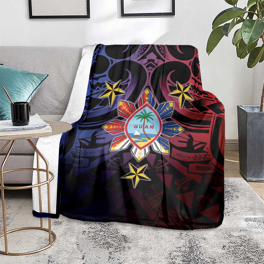 Philippines Guam Blanket Filipino Sun With Guaman Seal