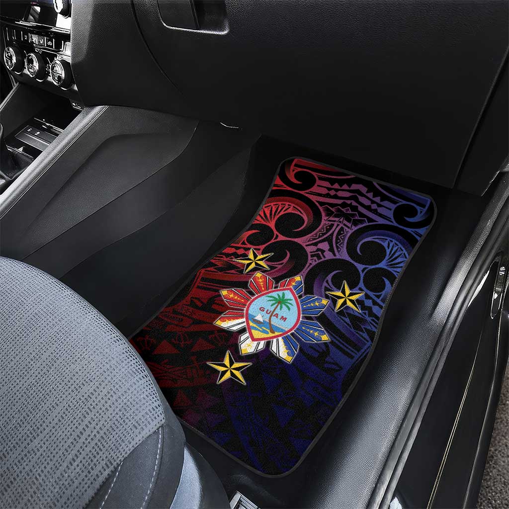 Philippines Guam Car Mats Filipino Sun With Guaman Seal