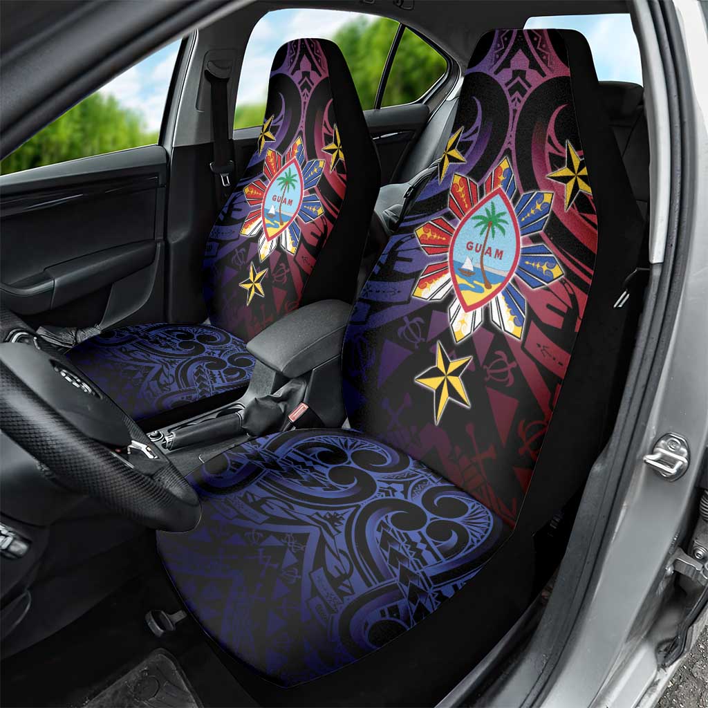Philippines Guam Car Seat Cover Filipino Sun With Guaman Seal